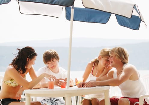 Friends at the beach