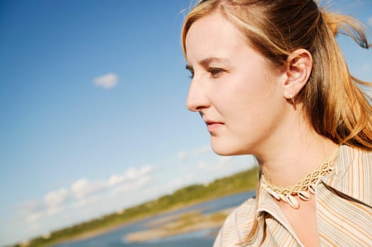 Young woman profile