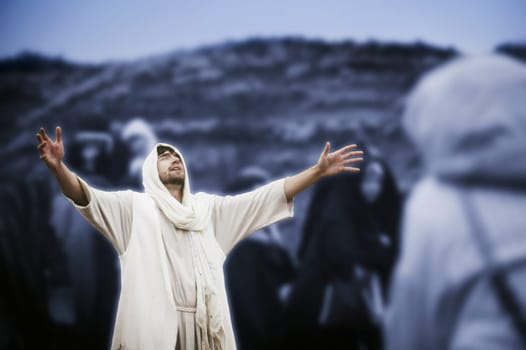 Jesus praying