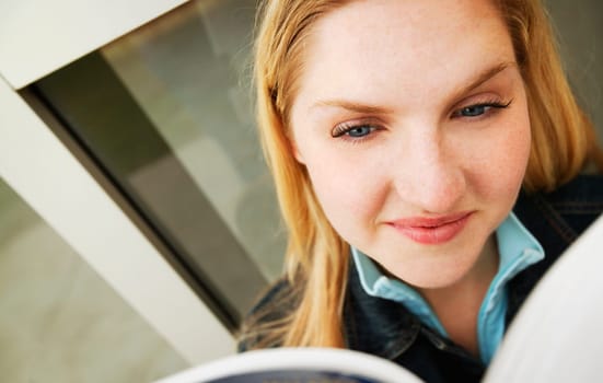 Closeup of woman's face