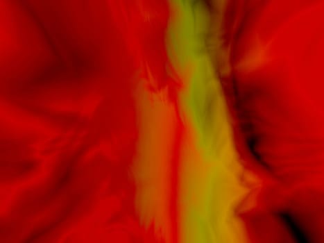 Red and green swirl