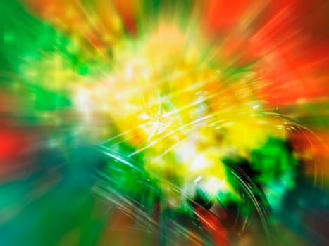 A colorful explosion