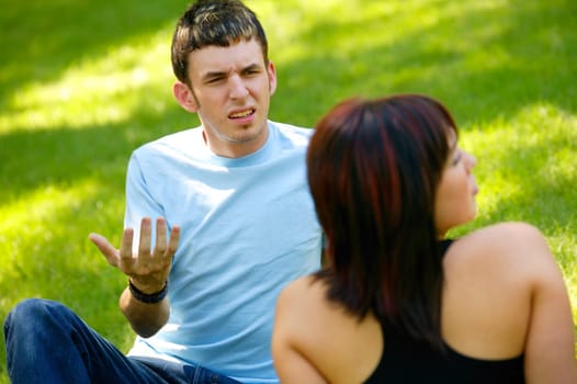 Couple has an argument