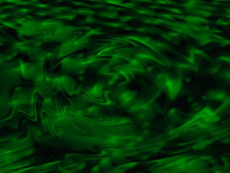A green rippled swirl