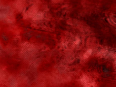 A splotchy red background