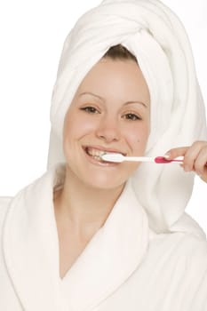 Brushing teeth