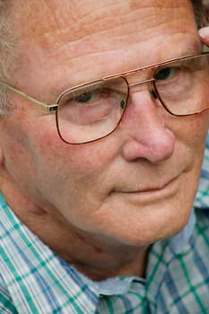 Closeup of a man's face