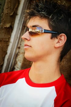 Teen with sunglasses