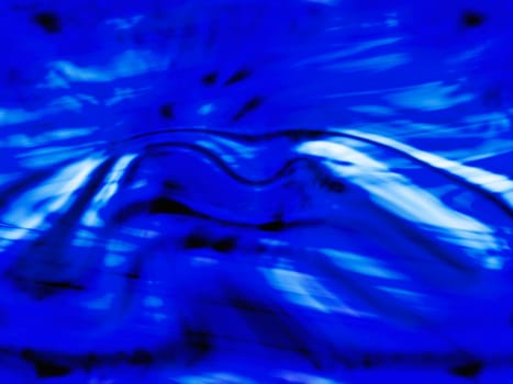 A vibrant blue background