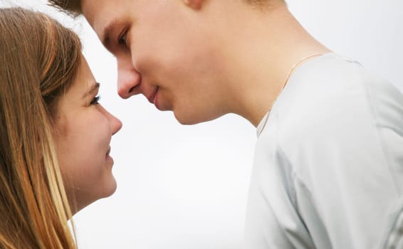 Couple making up
