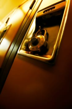 Closeup of a locker