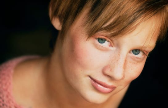 Closeup of a teen