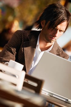 Businessman at computer