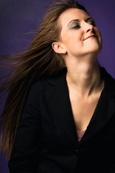 Woman with Auburn Hair