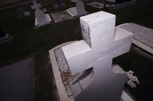 Cross headstone