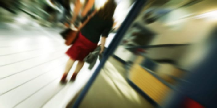Woman walking away