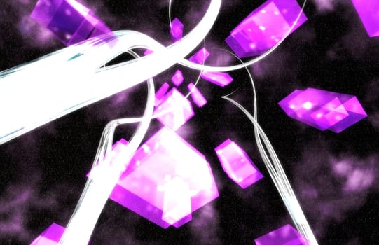 Abstract effect, 3 Dimensional concept.