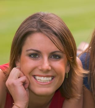 Portrait of pretty teen girl