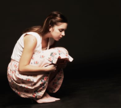 Woman looking lonely