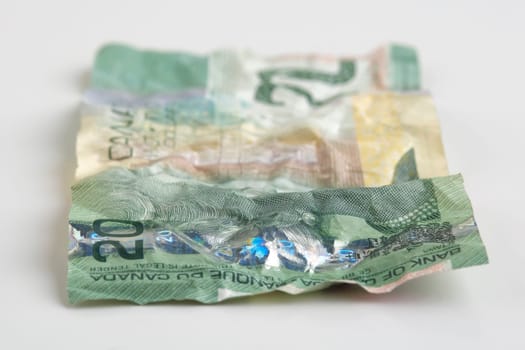 Crumpled money