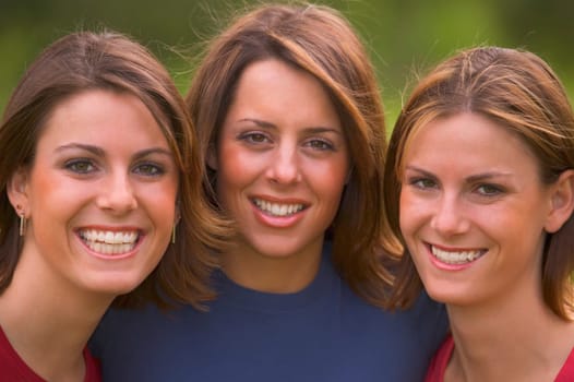 Three teen girls