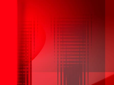Red linear computer generated design
