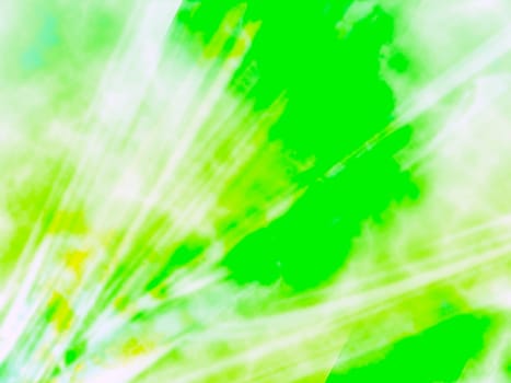 Lime green and white rays of computer generated design