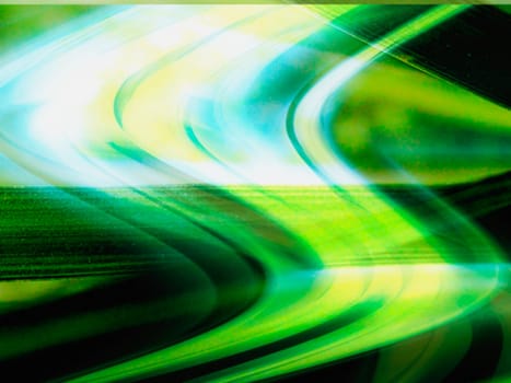 Bright green and turquoise computer generated design