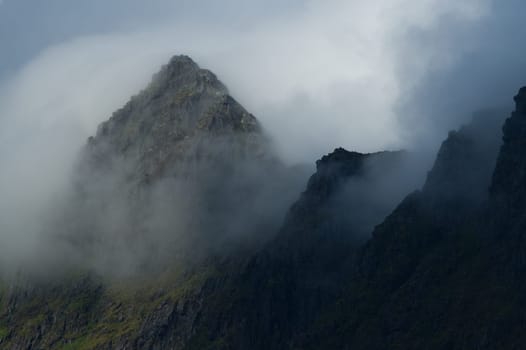 Trolle - Mountain peaks at Trollfjord