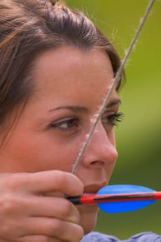 Woman with bow and arrow