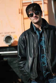 Man wearing sunglasses