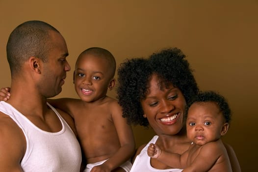 Family with young children