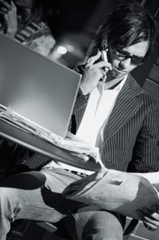 Businessman working