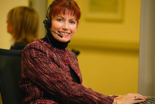 Call centre worker
