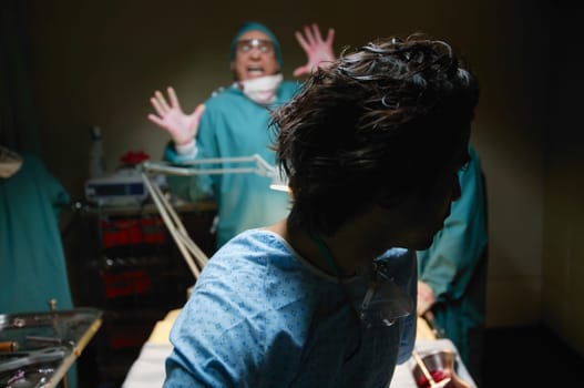 Horrified doctor