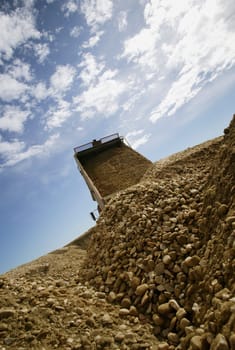 gravel pile