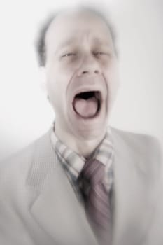 Man shouting