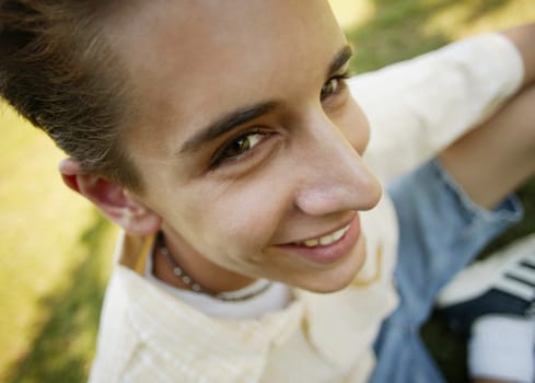Close-up of boy's face