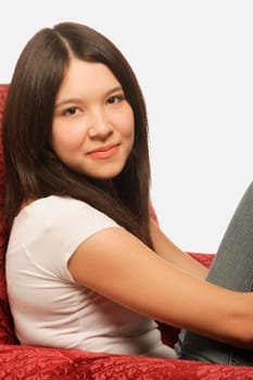 Portrait of teenage girl
