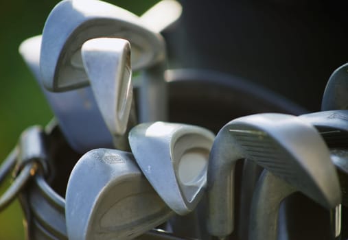 Set of golf clubs