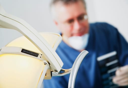 Dentist and light