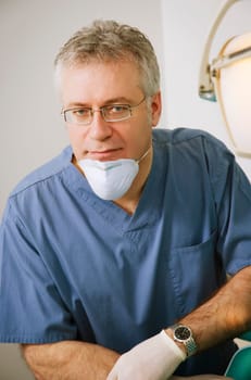 Portrait of a dentist
