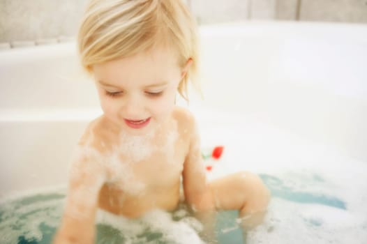 Child in bathtub