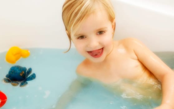 Child in bath