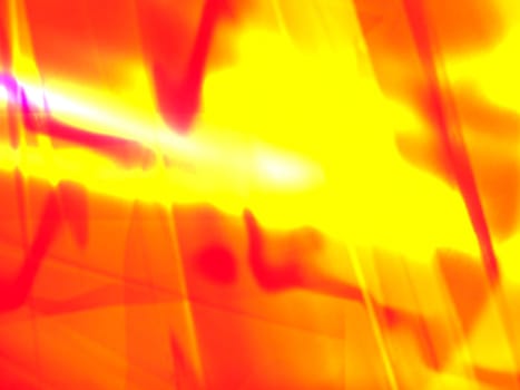 Brilliant yellow red and orange computer generated design