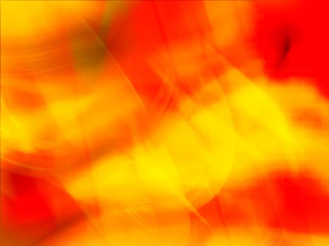 Brilliant yellow red and orange computer generated design