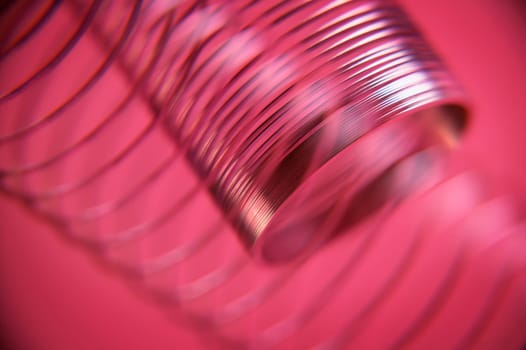 Close up of metal spring