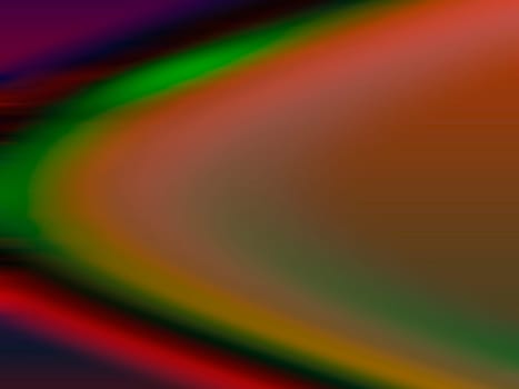 Curved computer generated image