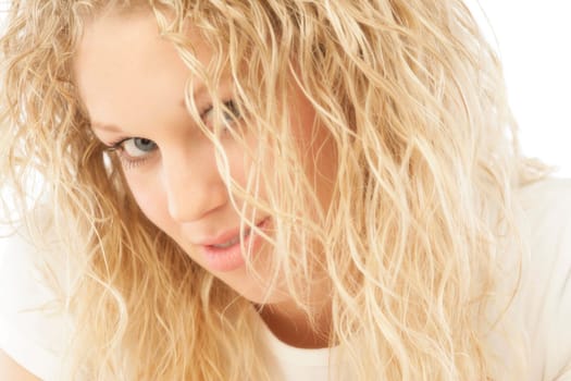 Portrait of pretty blonde