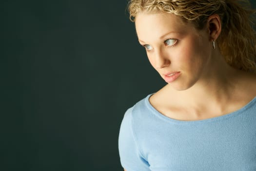 Pretty blonde woman